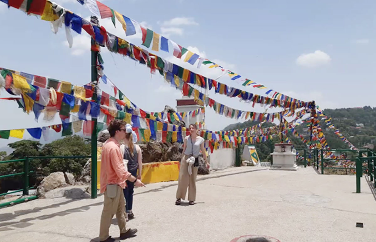 Mountain top at Pharping, Nepal